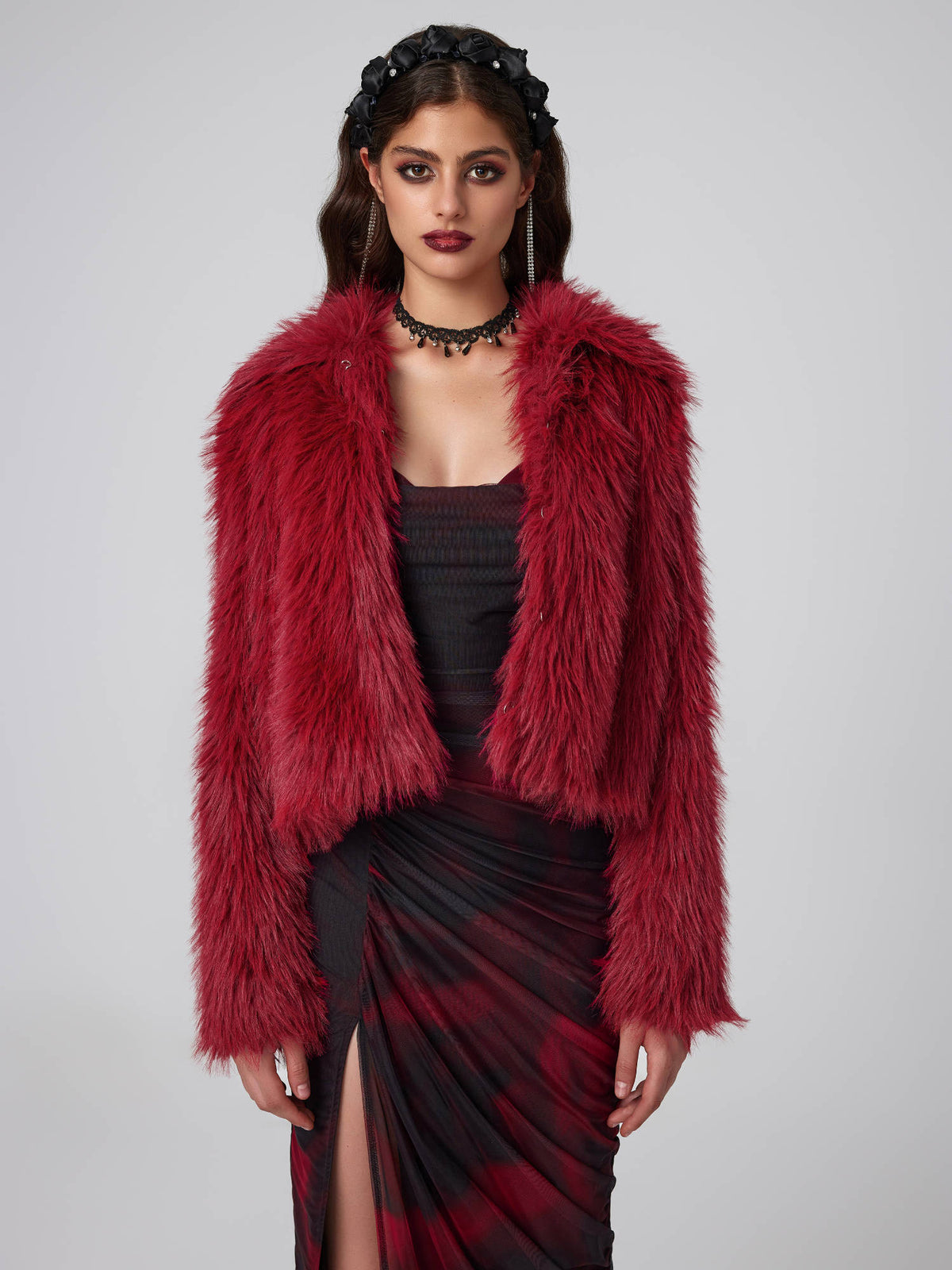 Fuzzy Faux Fur Jacket | JC78 - view 7