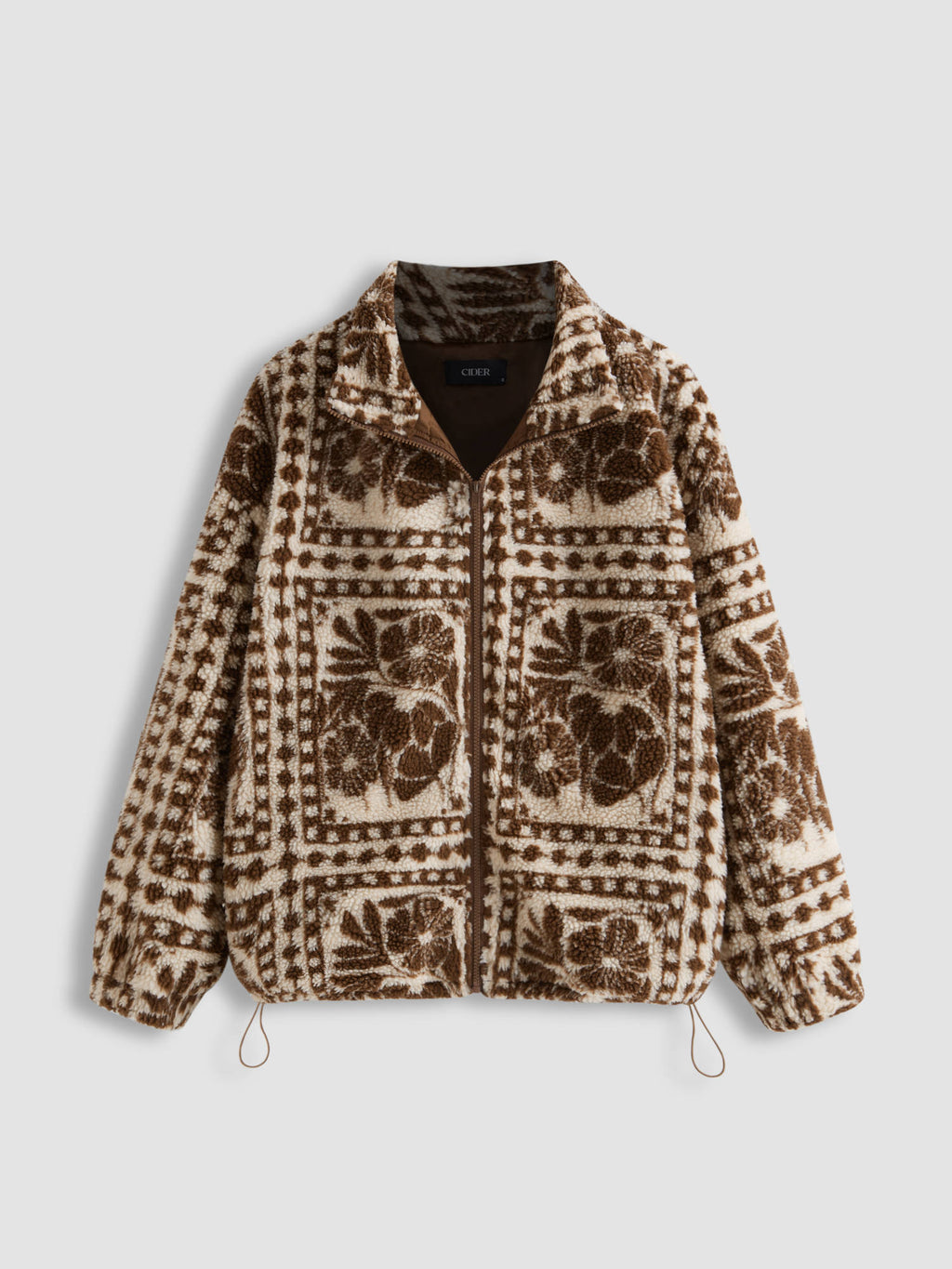 Printed Fleece Zip Front Jacket | JC78 - view 2