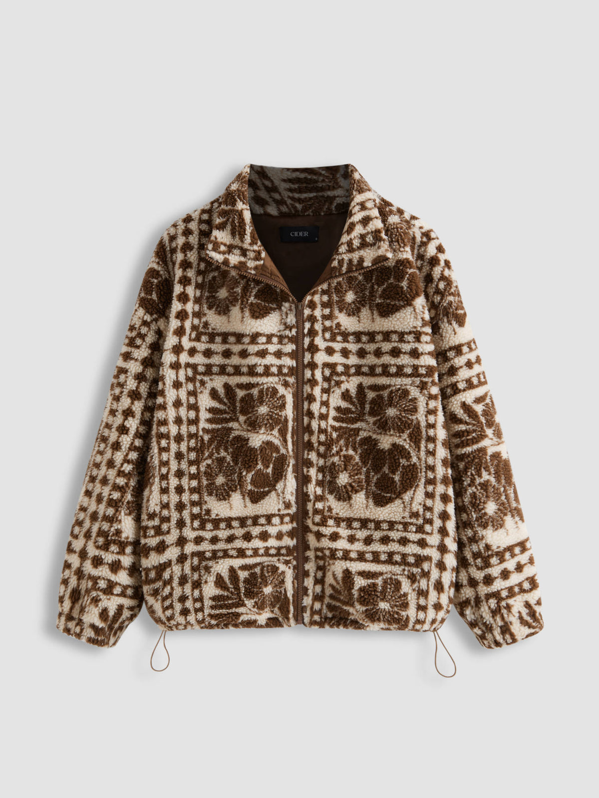 Printed Fleece Zip Front Jacket | JC78 - view 2