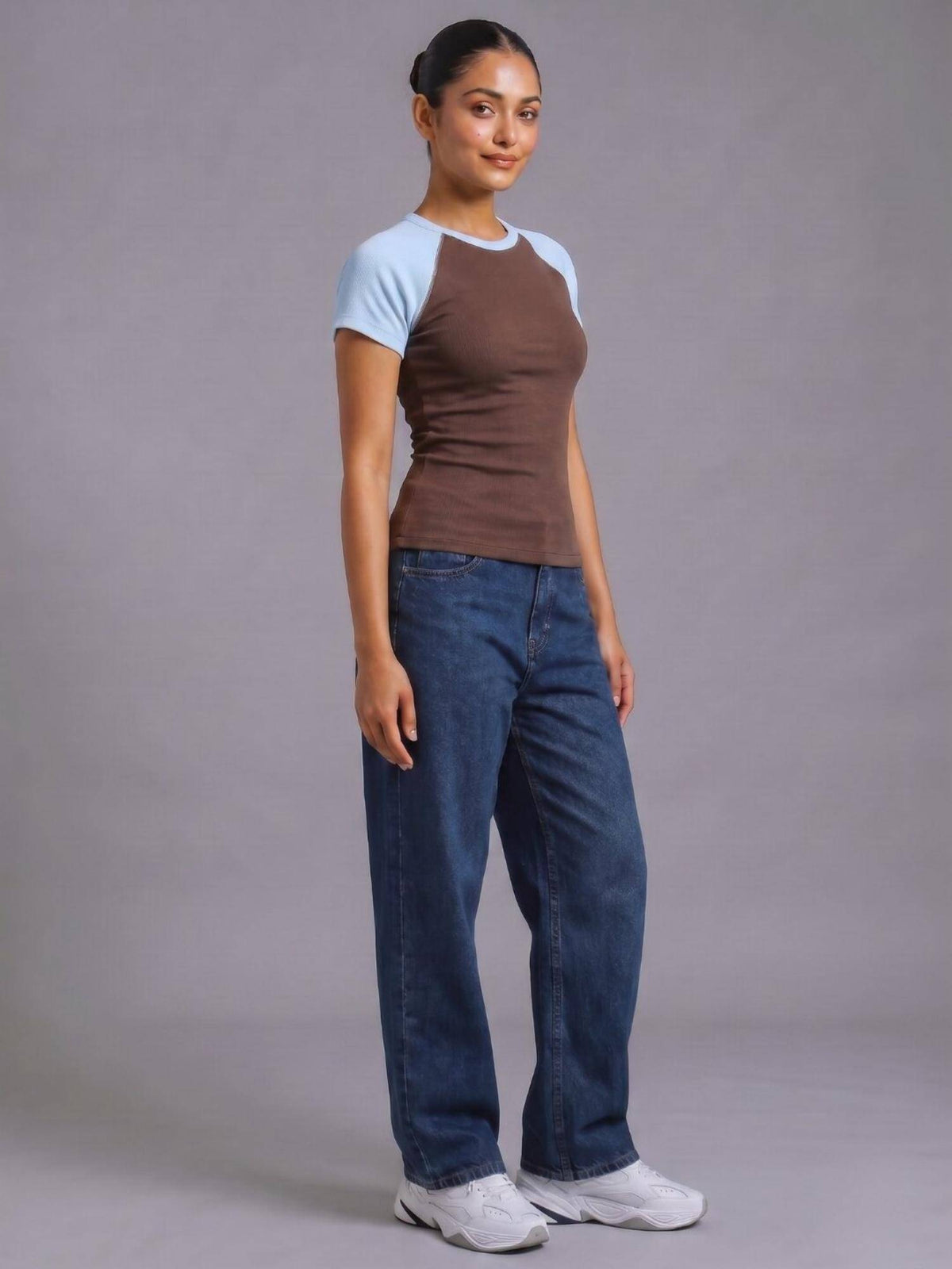 Cotton Lycra Contrast Raglan T-Shirt | TS56 - view 4