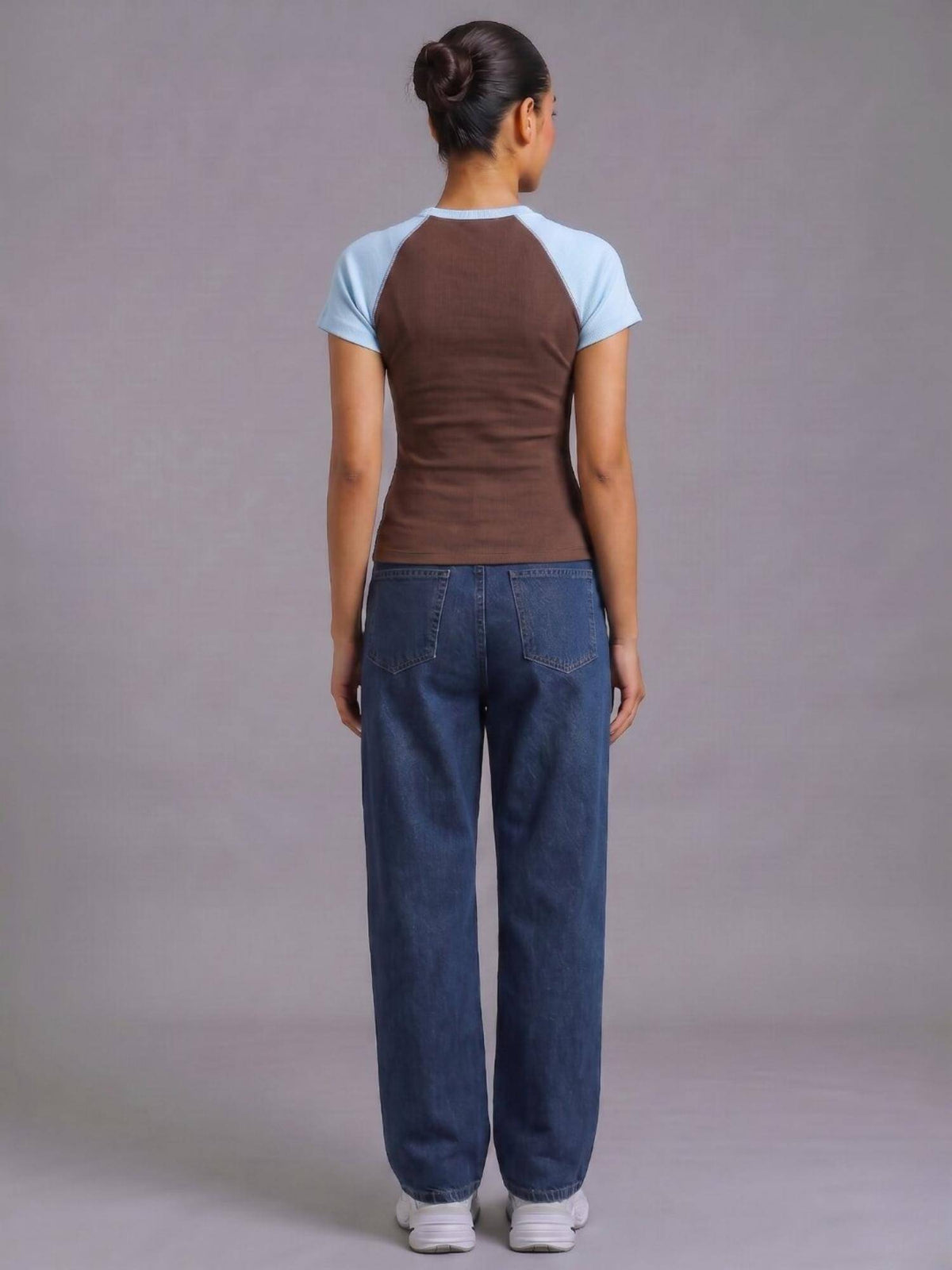 Cotton Lycra Contrast Raglan T-Shirt | TS56 - view 5