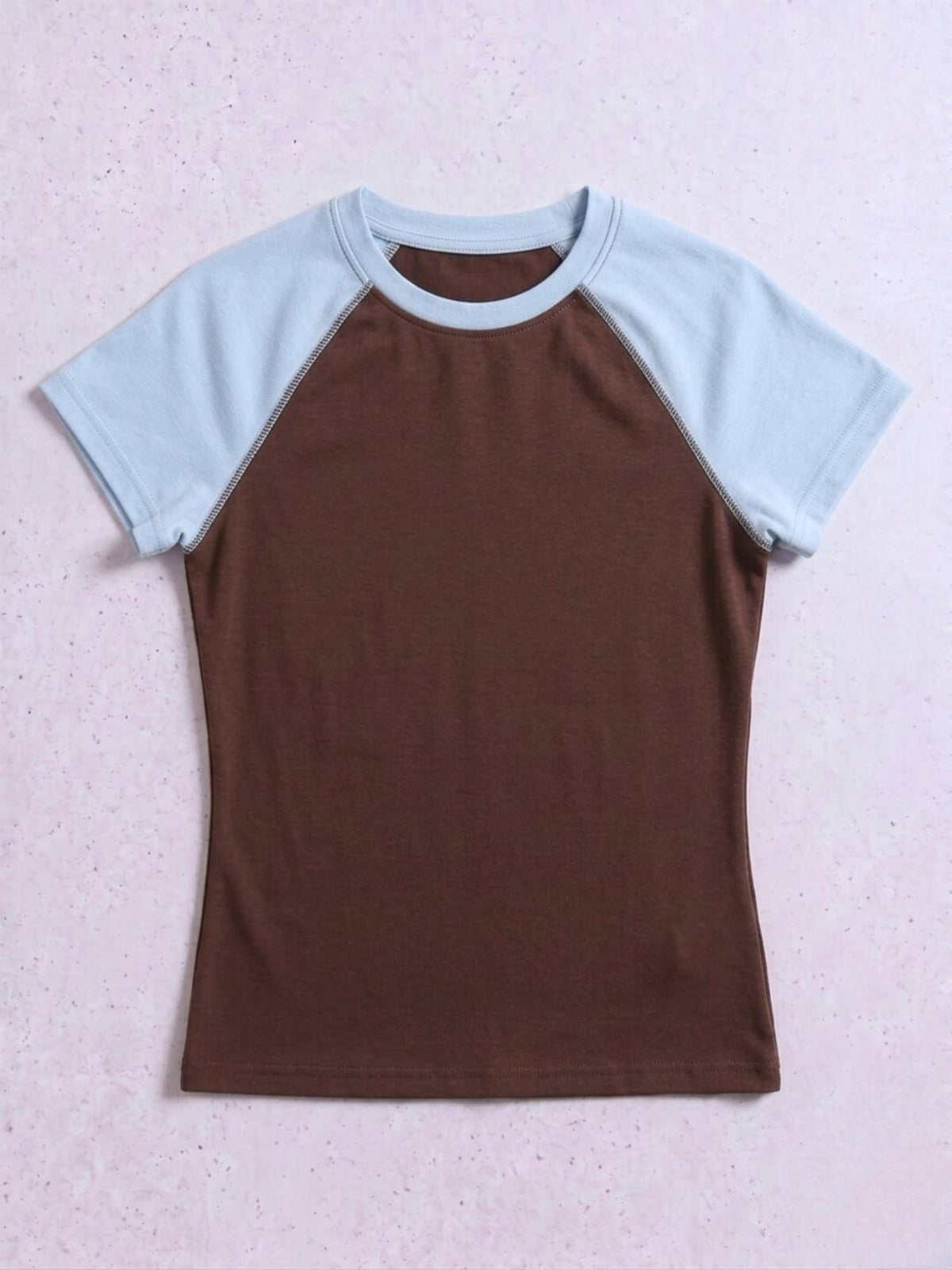 Cotton Lycra Contrast Raglan T-Shirt | TS56 - view 6