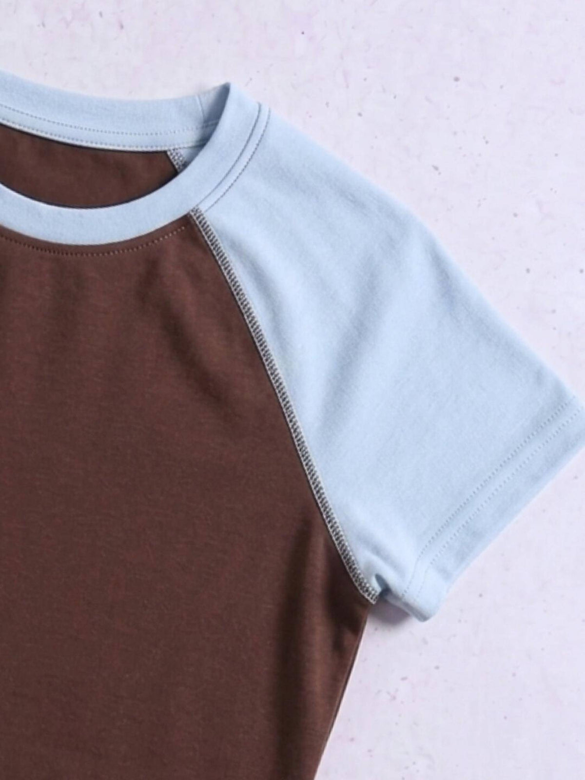 Cotton Lycra Contrast Raglan T-Shirt | TS56 - view 7