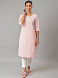 Purple Printed Cotton Kurta | U3S - view 7