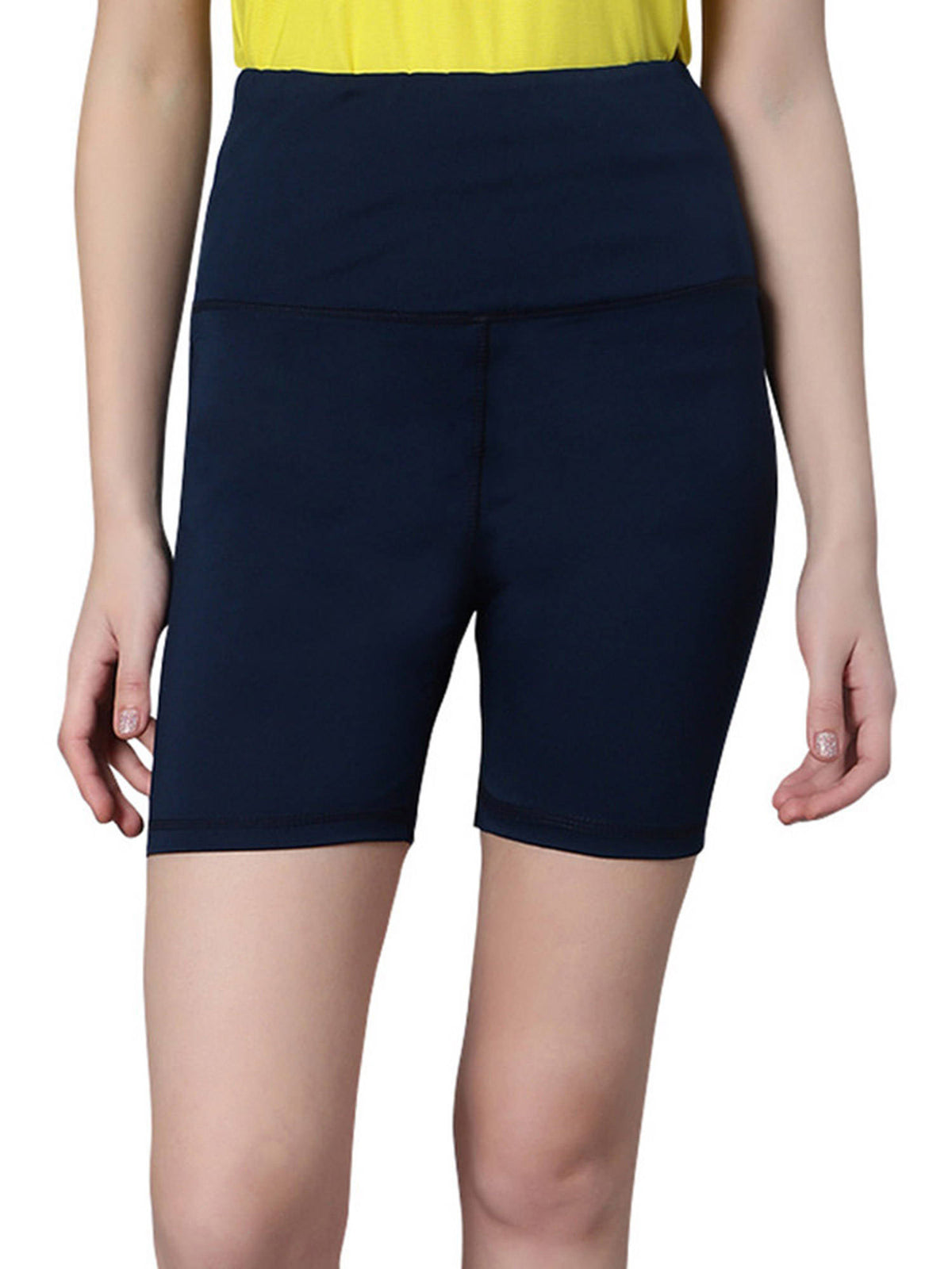 Aura Shorts for Women Skinny Fit High Waisted Athletic Shorts Airforce - view 1