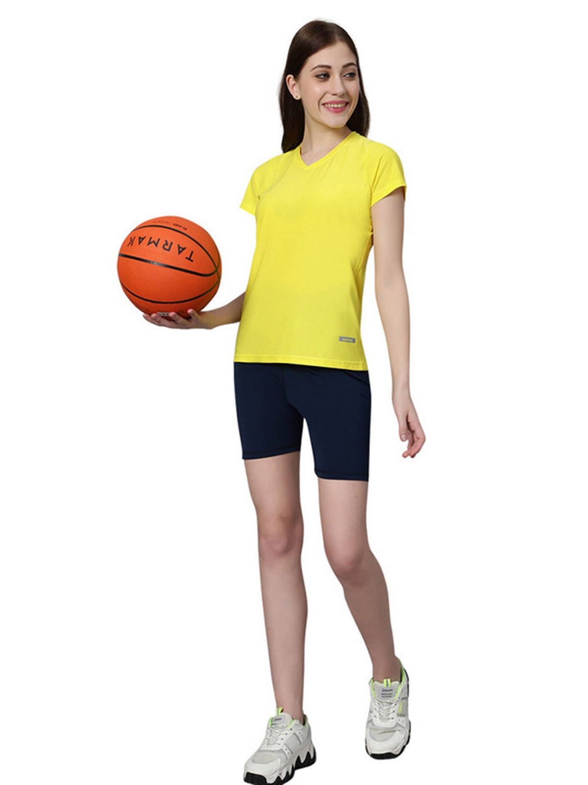 Aura Shorts for Women Skinny Fit High Waisted Athletic Shorts Airforce - view 5