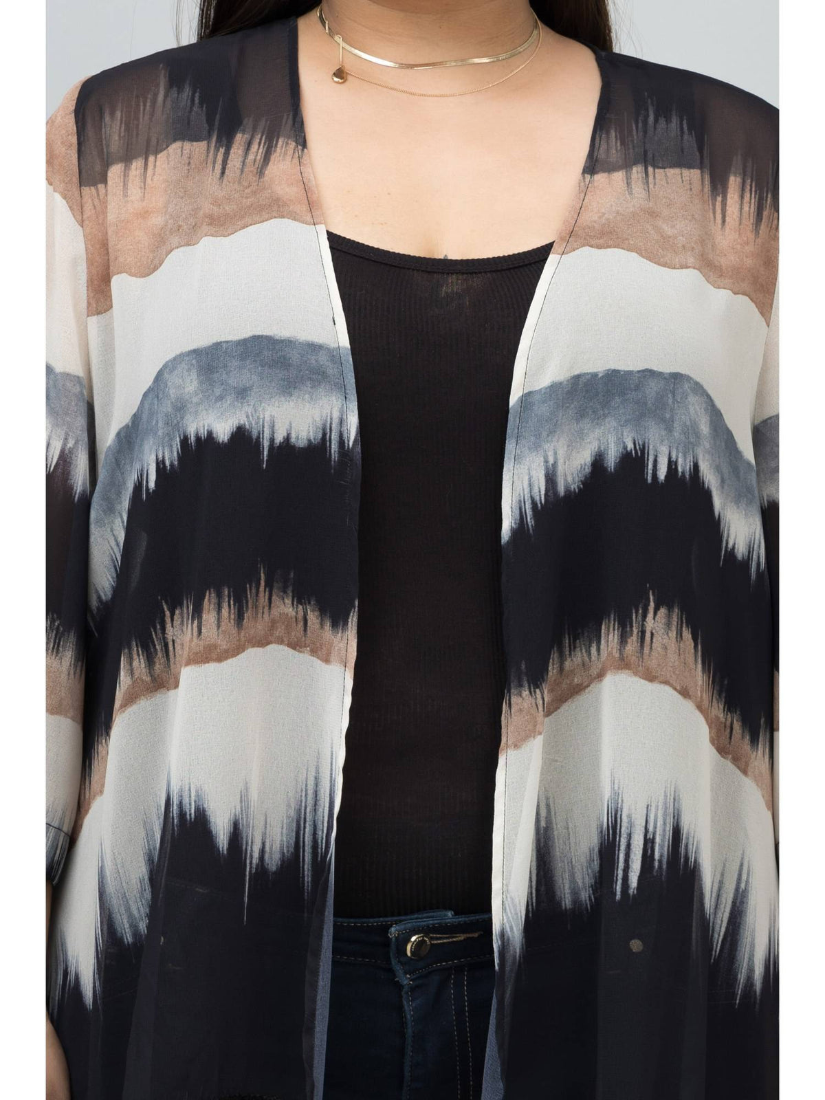 Women Multi-Color Stripes Shrug | JC78 - view 7