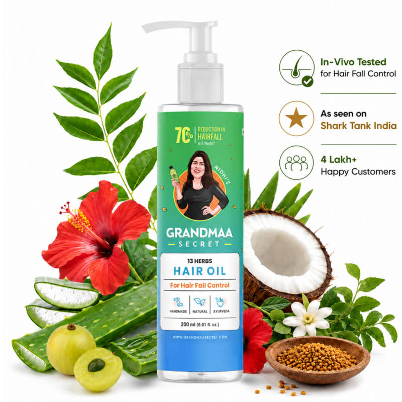 100% Natural & Hand Made 13 Herbs Hair Oil for Hair Fall Control | H85 - view 10