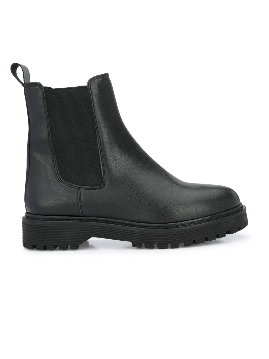 Black Solid Women's Chelsea Boots | BT61 - view 3