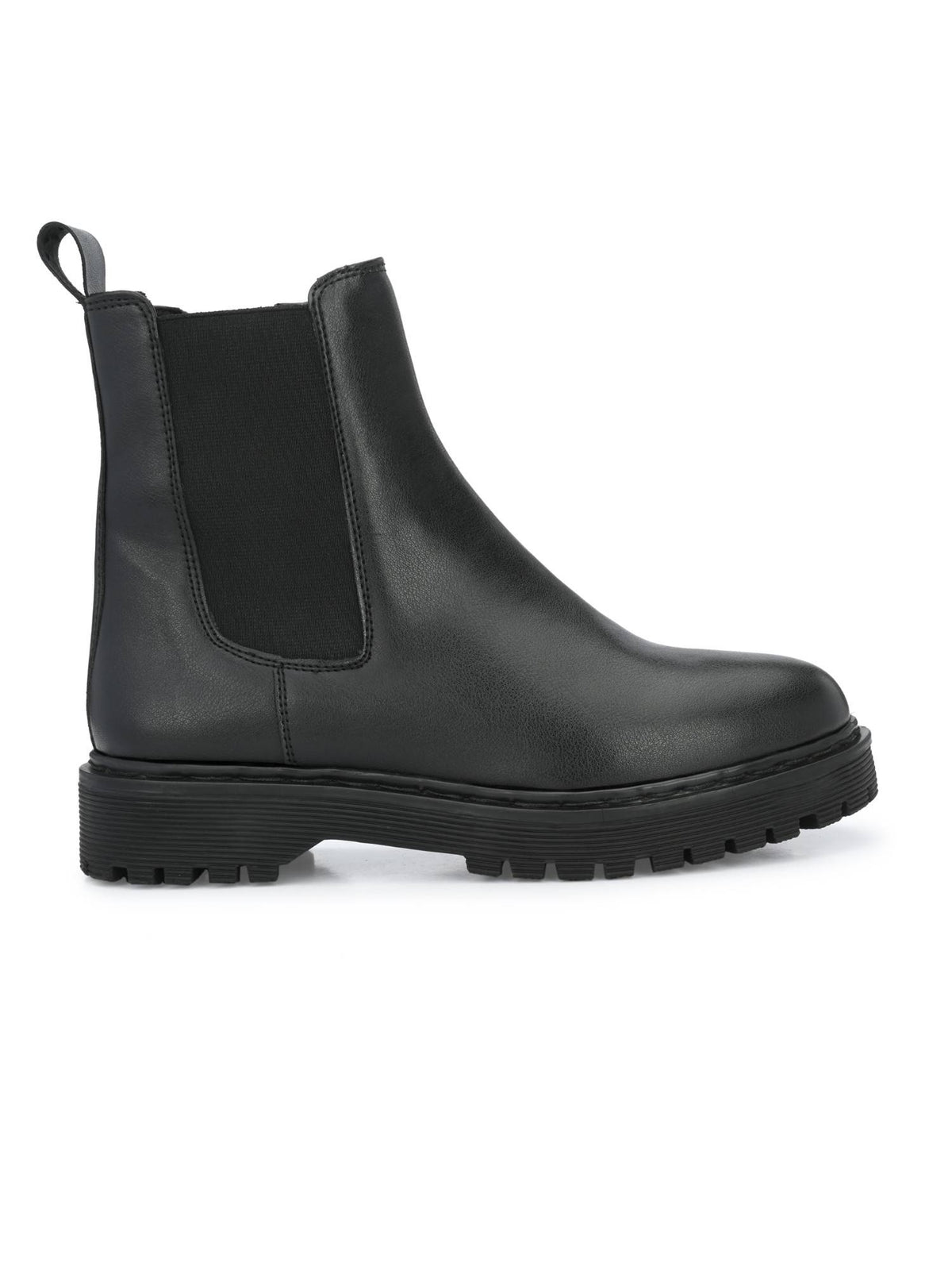 Black Solid Women's Chelsea Boots | BT61 - view 3
