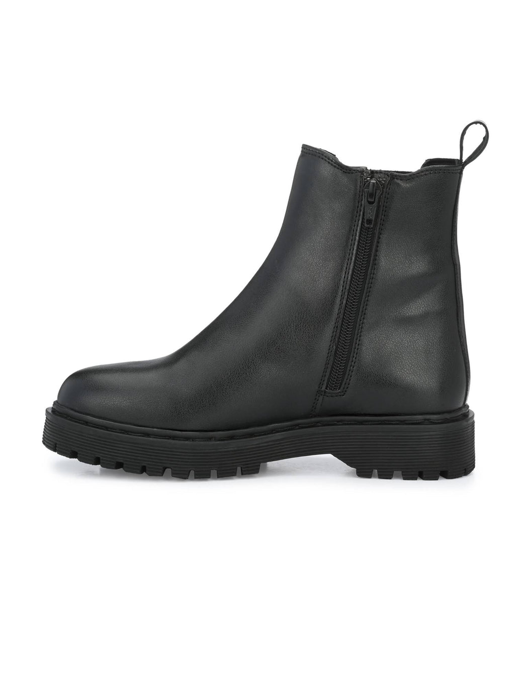 Black Solid Women's Chelsea Boots | BT61 - view 5