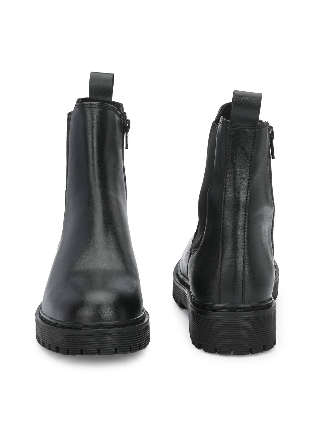Black Solid Women's Chelsea Boots | BT61 - view 6