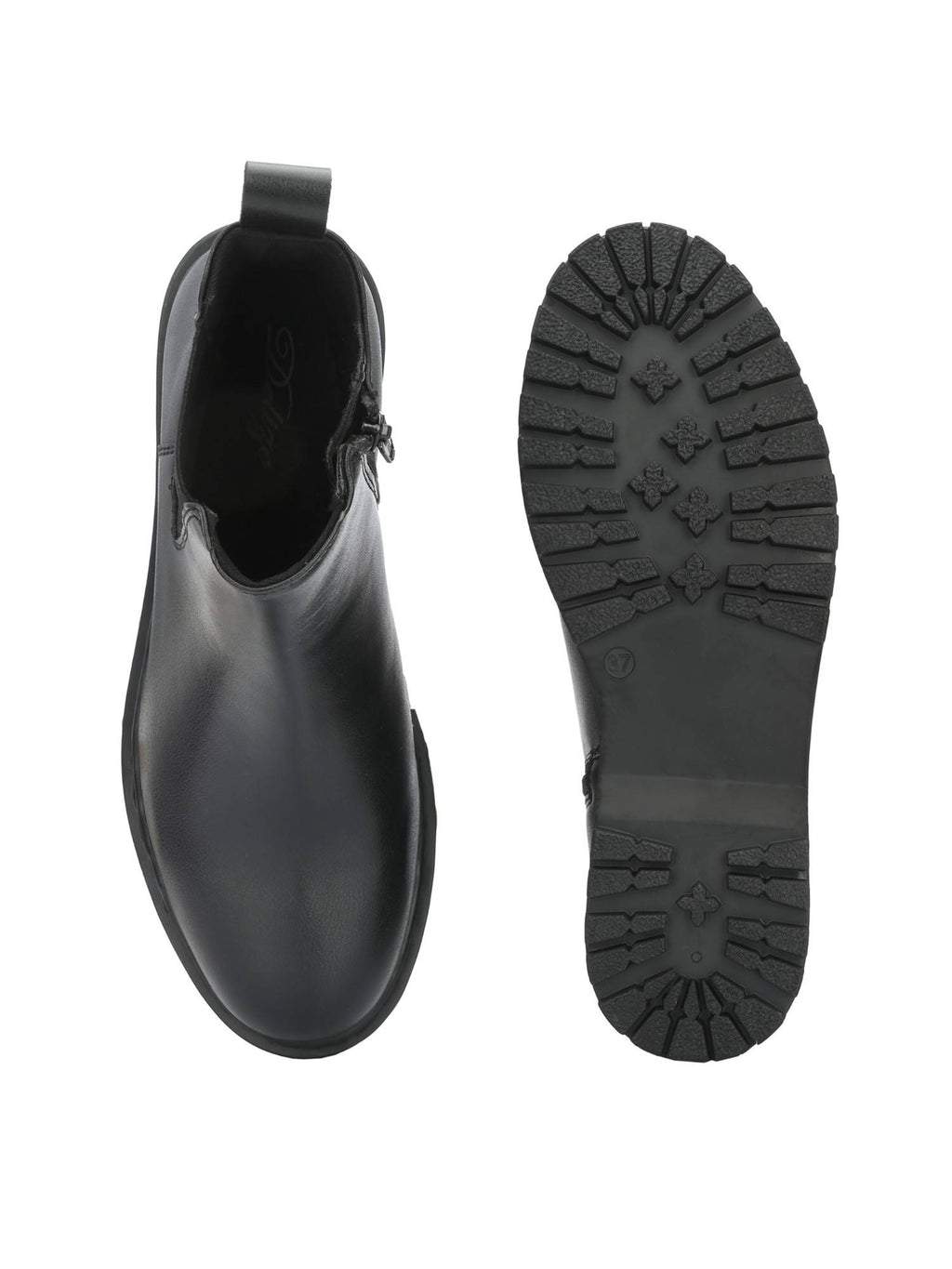 Black Solid Women's Chelsea Boots | BT61 - view 7