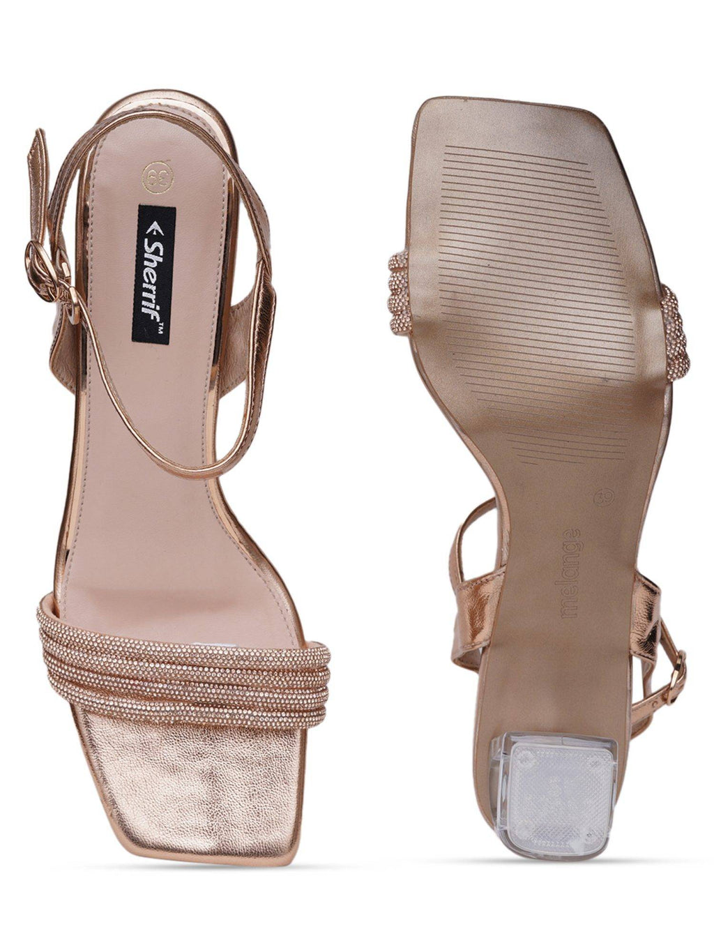 Women Champagne Heels | H78 - view 2