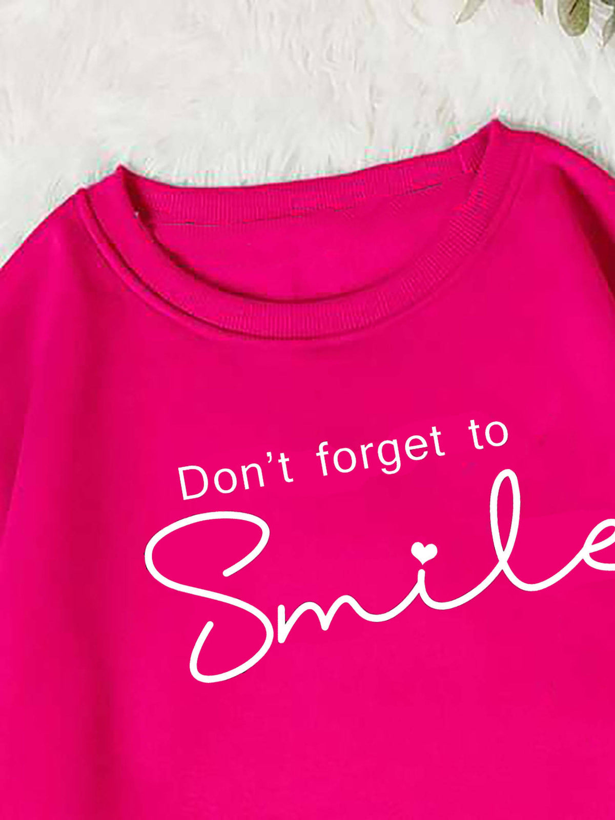 Women Full Sleeve Round Neck Printed Pink Sweatshirt | HD56 - view 5