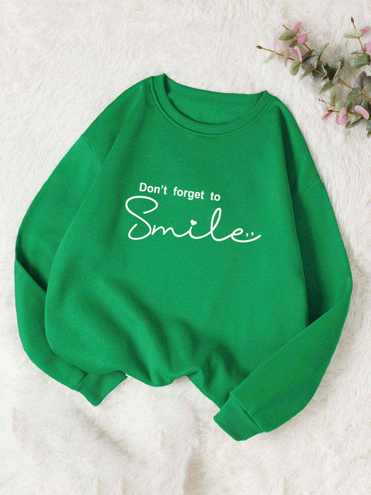 Women Full Sleeve Round Neck Printed Pink Sweatshirt | SS90 - view 6