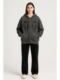 Figure Zipper Up Oversized Hoodie | HD56 - view 1
