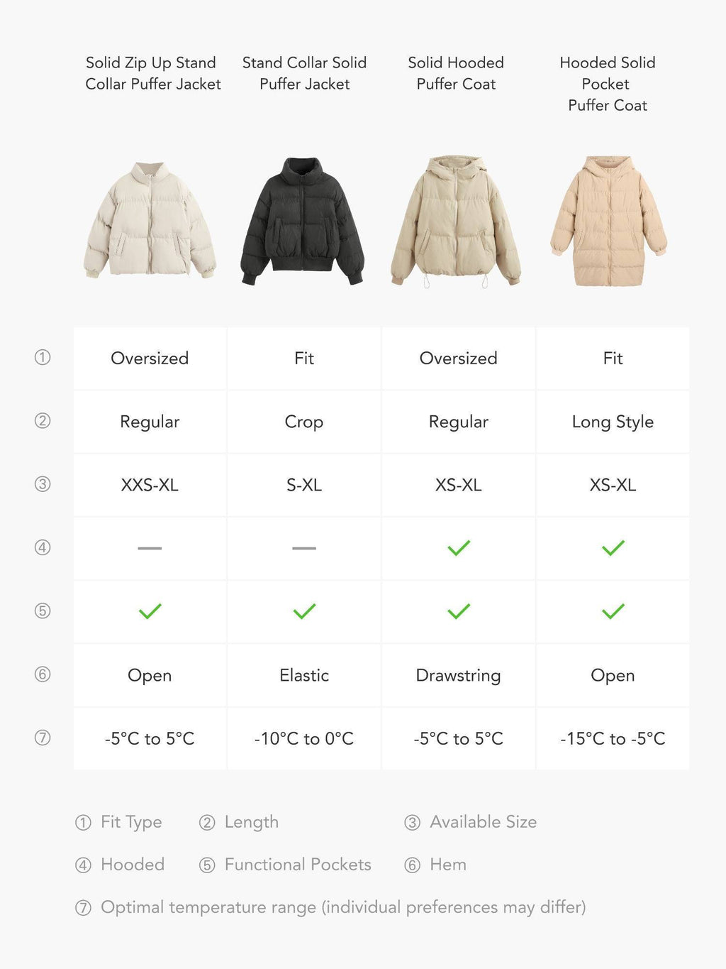 Hooded Puffer Jacket | JC78 - view 17