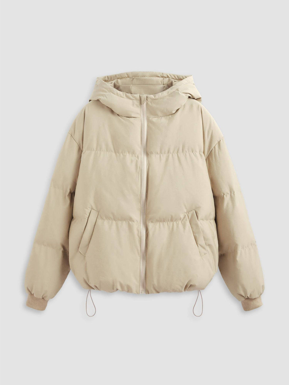 Wine Hooded Puffer Jacket | JC78 - view 13