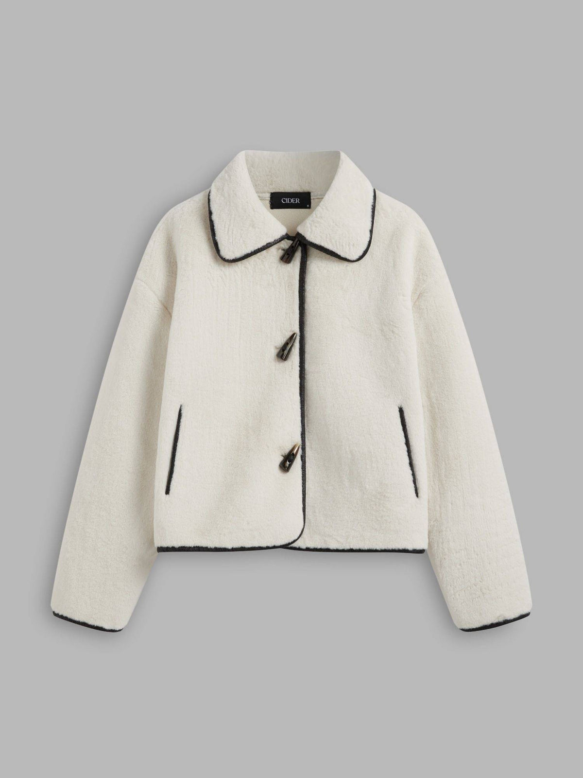 Flannel Collared Duffle Jacket | JC78 - view 4