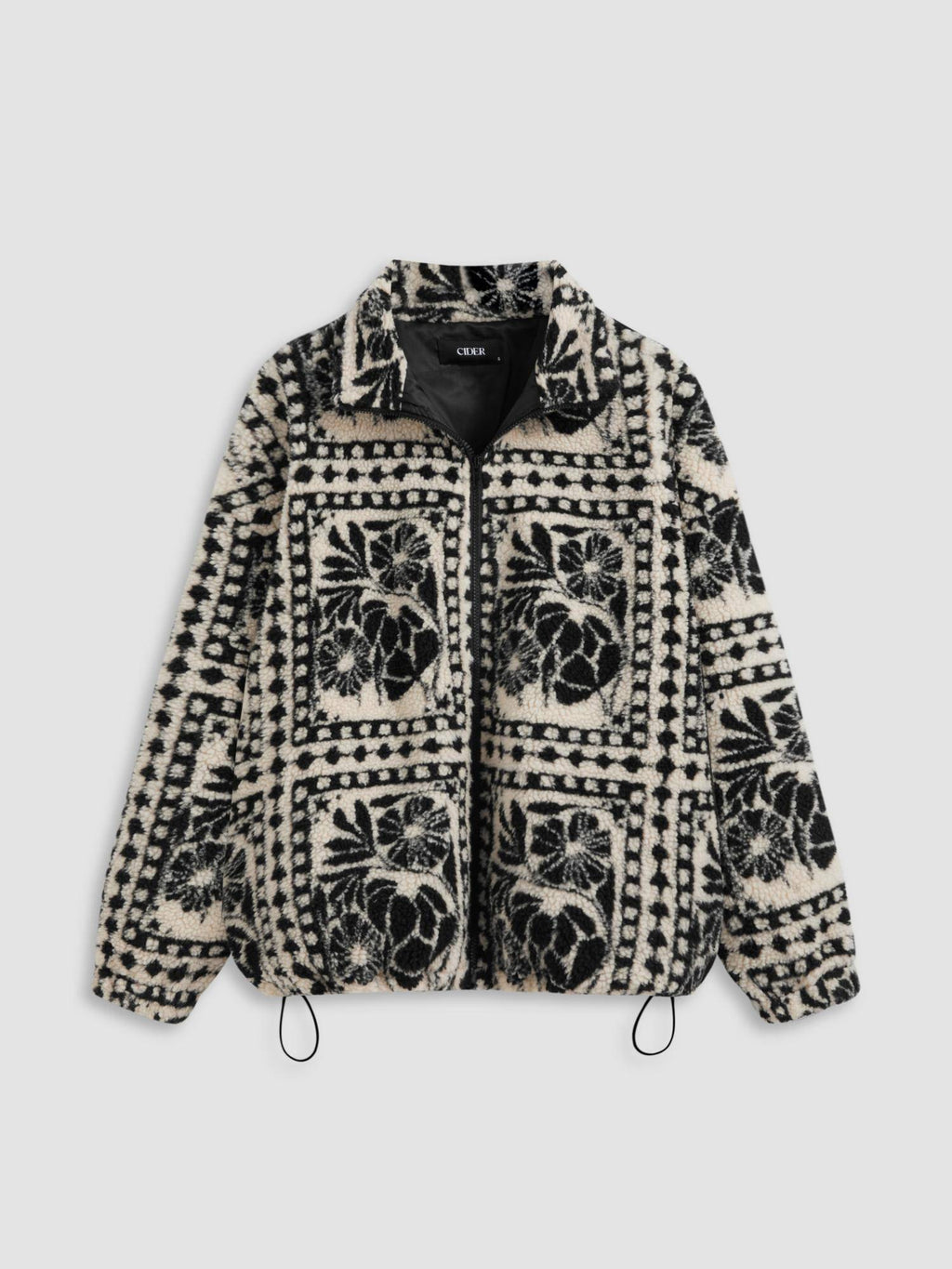 Printed Fleece Zip Front Jacket | JC78 - view 12