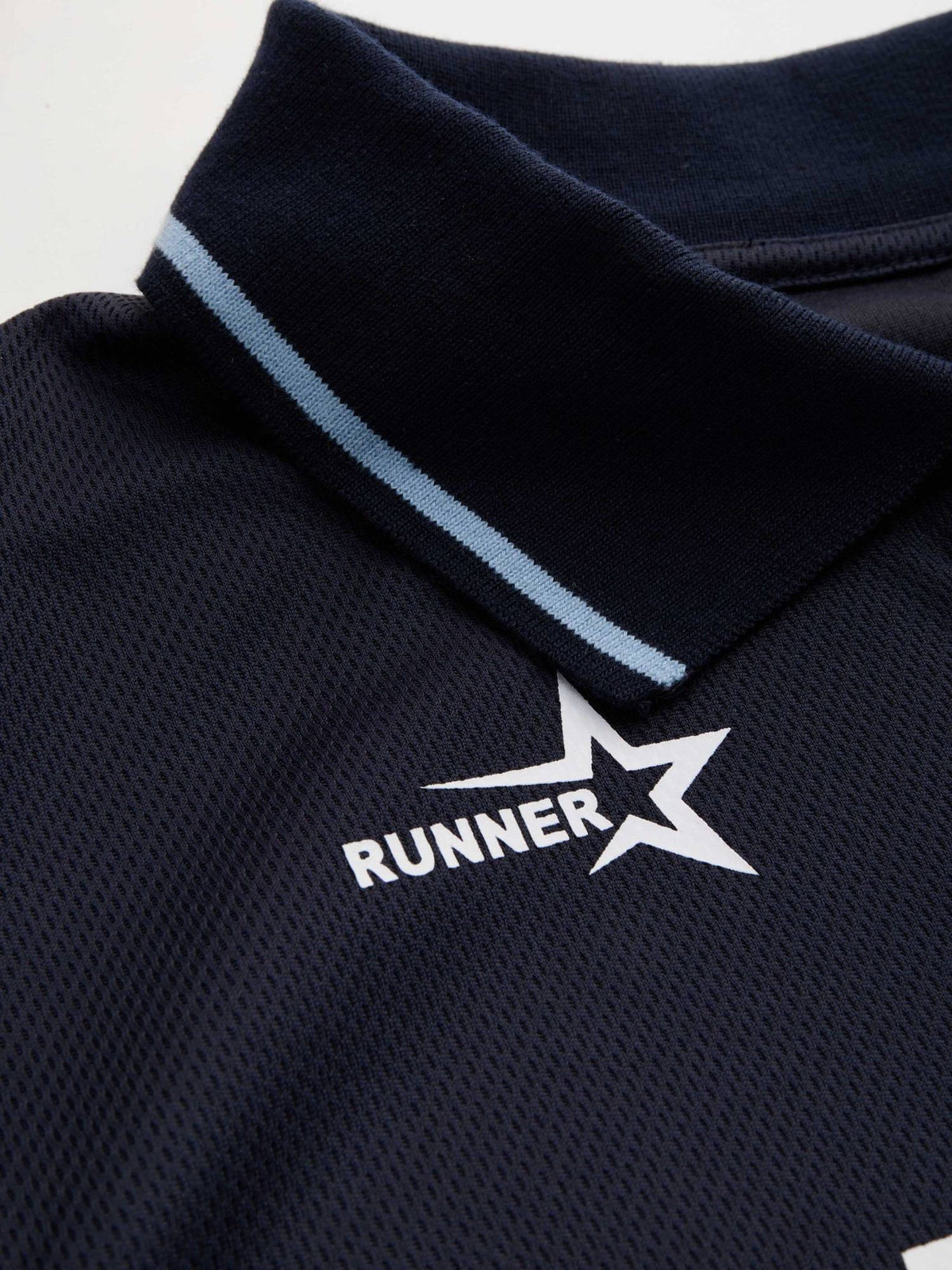 WORLD WIDE NO.39 Polo Contrasting Binding Ruched Short Sleeve Tee | TS56 - view 4