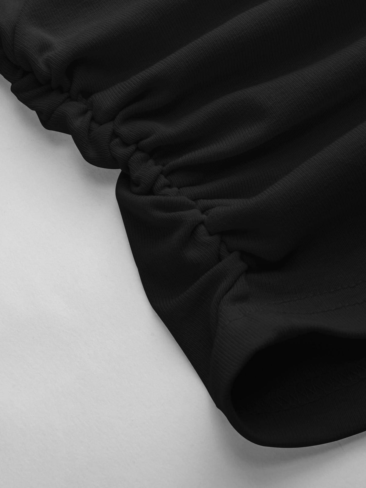 Cotton-blend V-neck Ruched Tank Top | TT98 - view 18