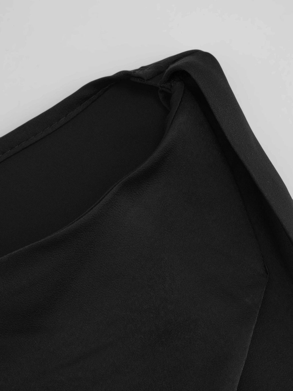 Satin Boat Neck Ruched Maxi Dress | D56 - view 15