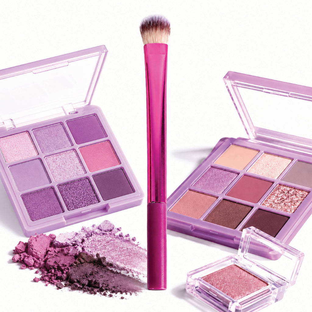 Eyeshadow Brush For Blending Powder Glitter Chrome Palette Liquid & Cream Eye Makeup | E20 - view 4