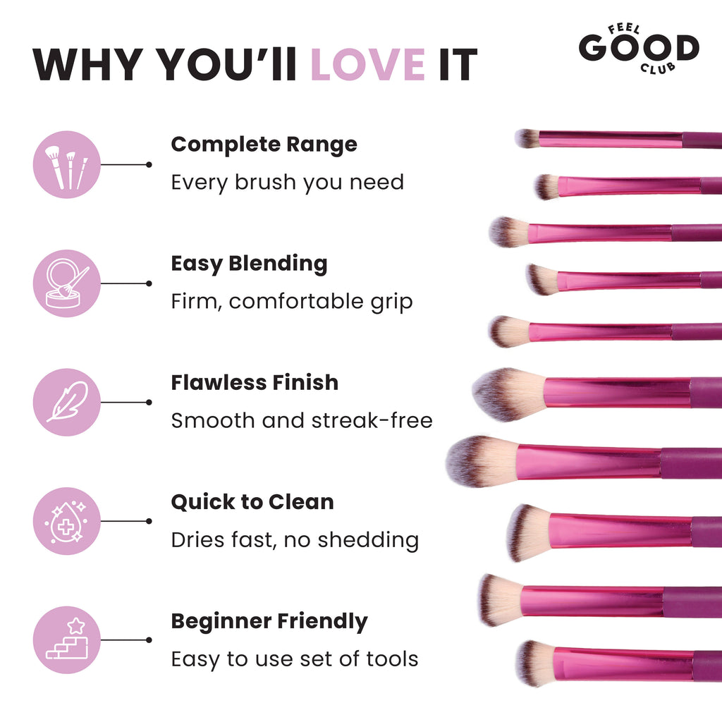Eyeshadow Brush For Blending Powder Glitter Chrome Palette Liquid & Cream Eye Makeup | E20 - view 8