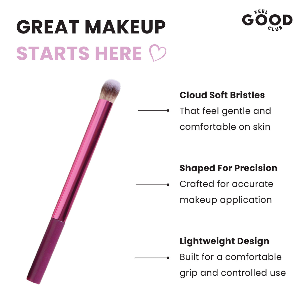 Smudger Brush For Blending Eyeliner Kajal Eyeshadow For Smokey/ Gradient Eye Makeup | E20 - view 2