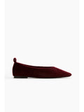 Women Red Pointed Ballet Flats | F61 - view 1