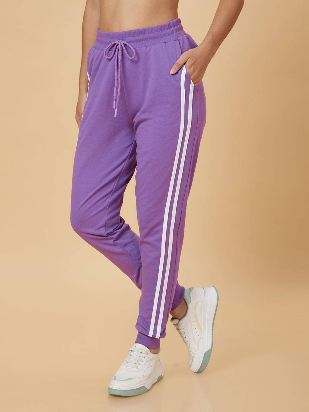 Women Purple Regular Fit Jogger | WJ89 - view 4