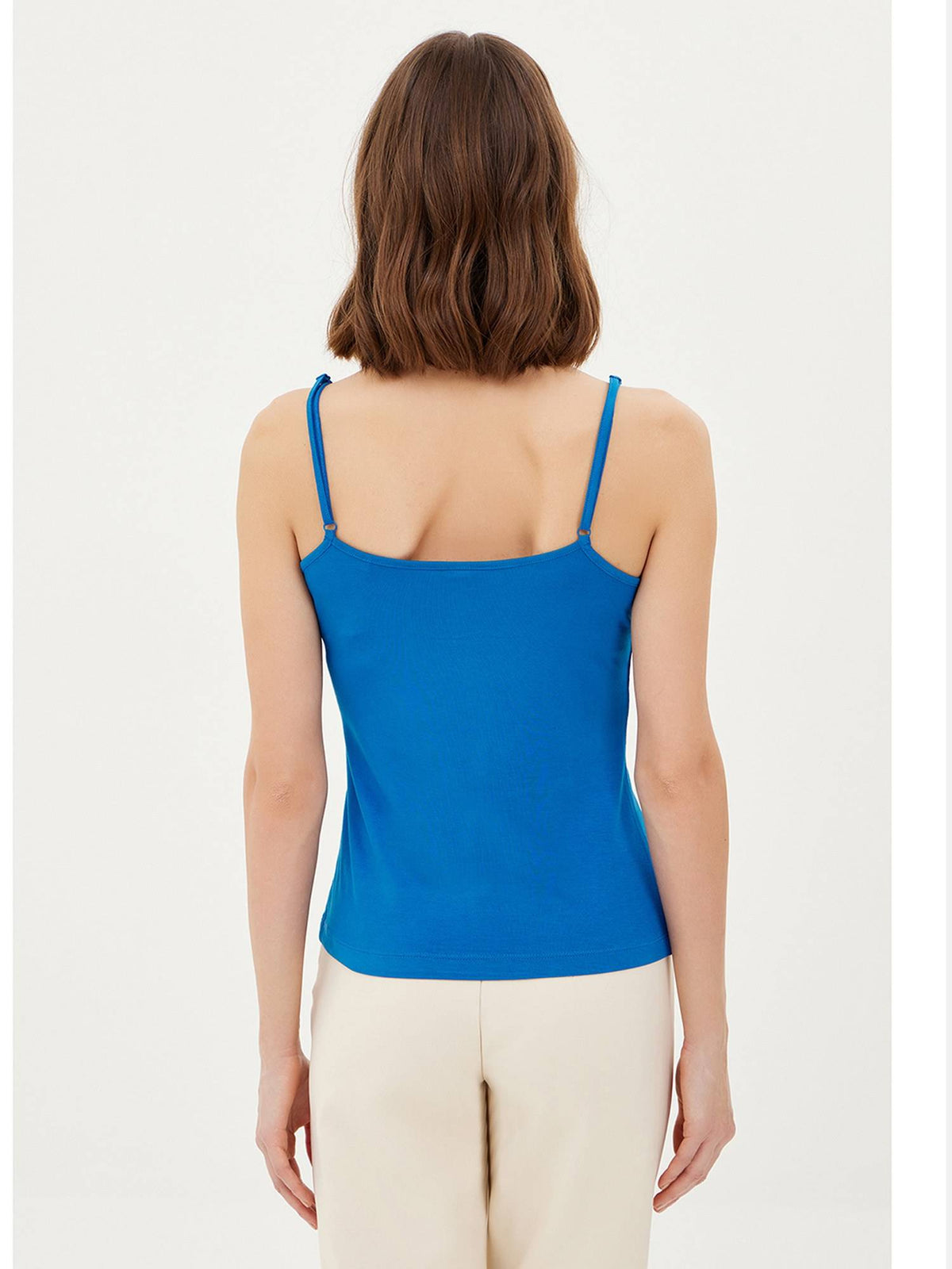 Black Basic Camisole Top with Adjustable Straps | TT98 - view 24