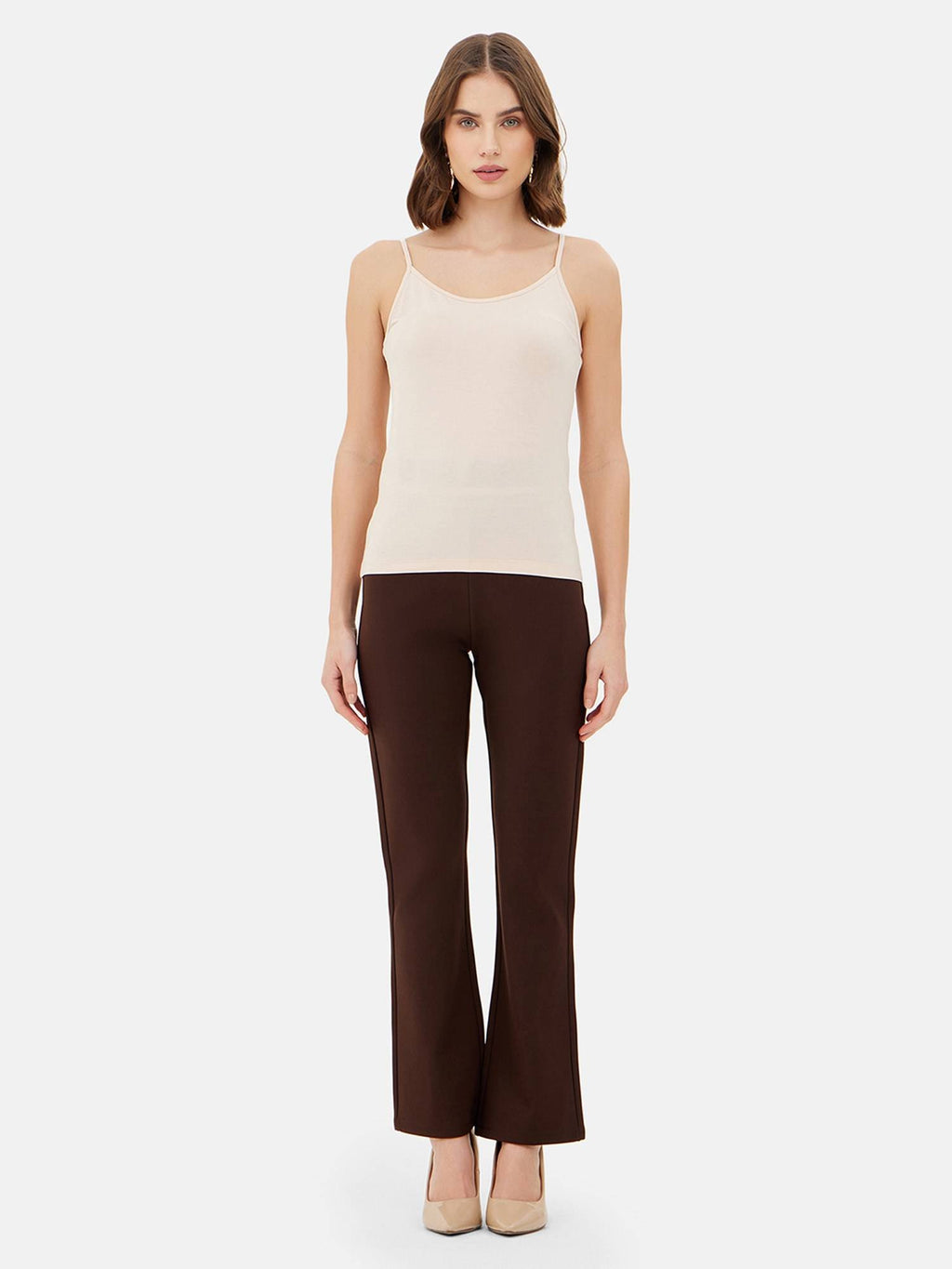 Black Basic Camisole Top with Adjustable Straps | TT98 - view 12