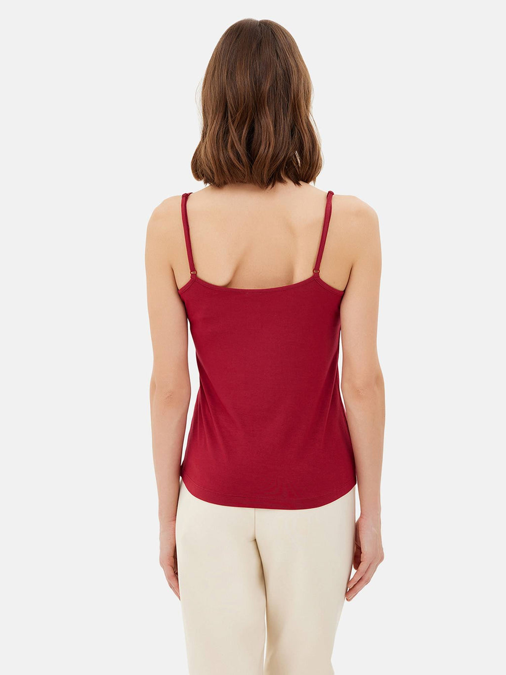 Black Basic Camisole Top with Adjustable Straps | TT98 - view 9