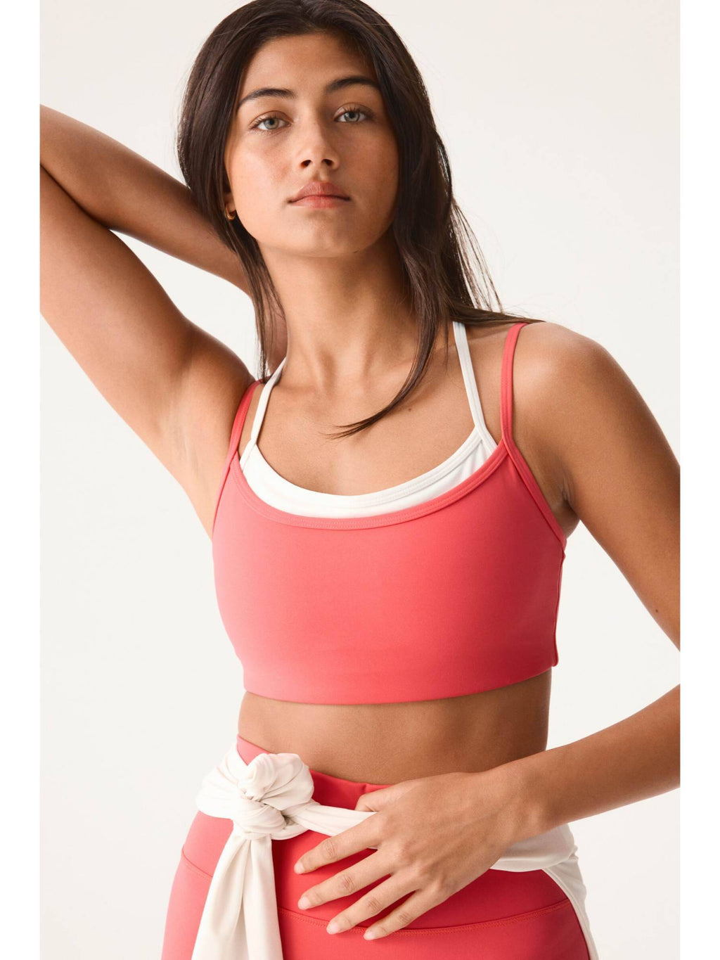 Women Red Sports Bra With Sculptmove | sb09 - view 2