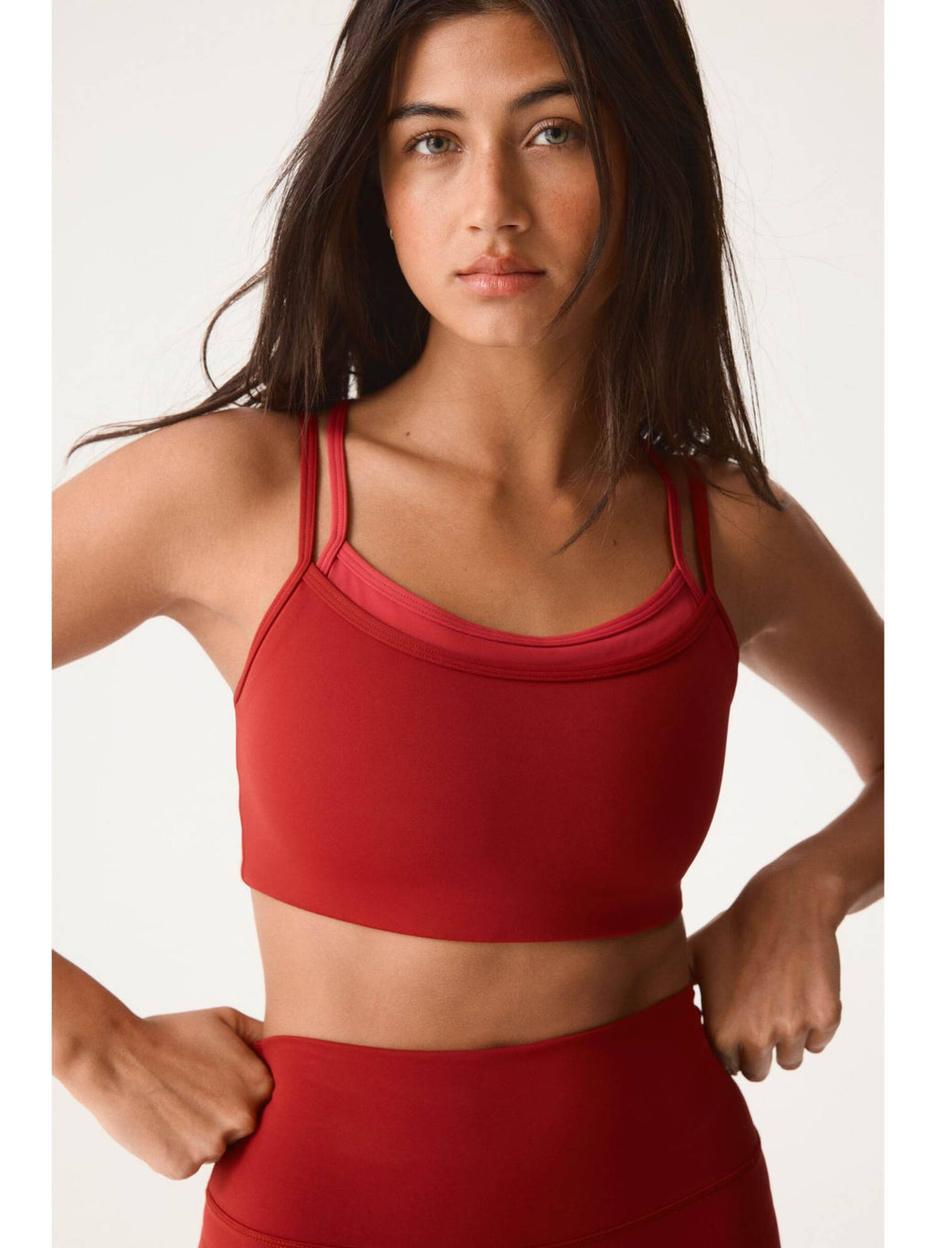 Women Red Sports Bra With Sculptmove | sb09 - view 1
