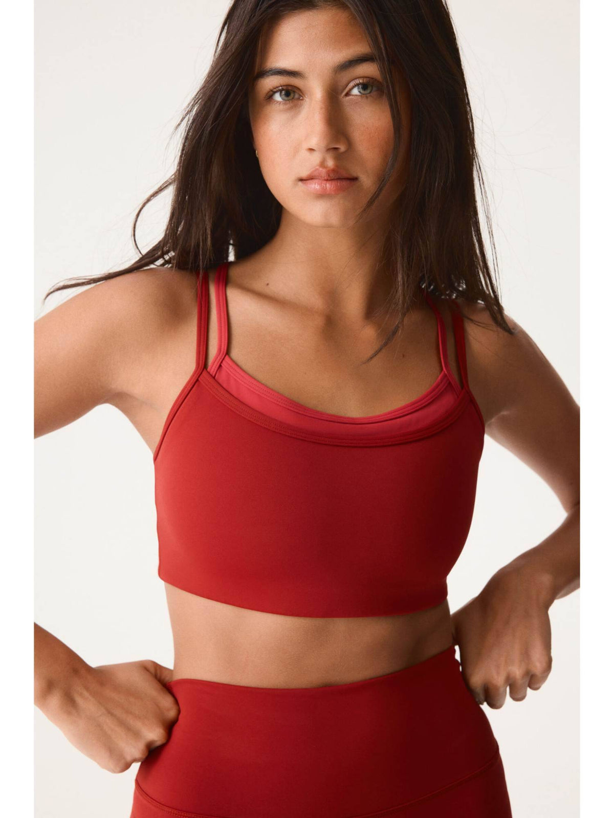 Women Red Sports Bra With Sculptmove | sb09 - view 1