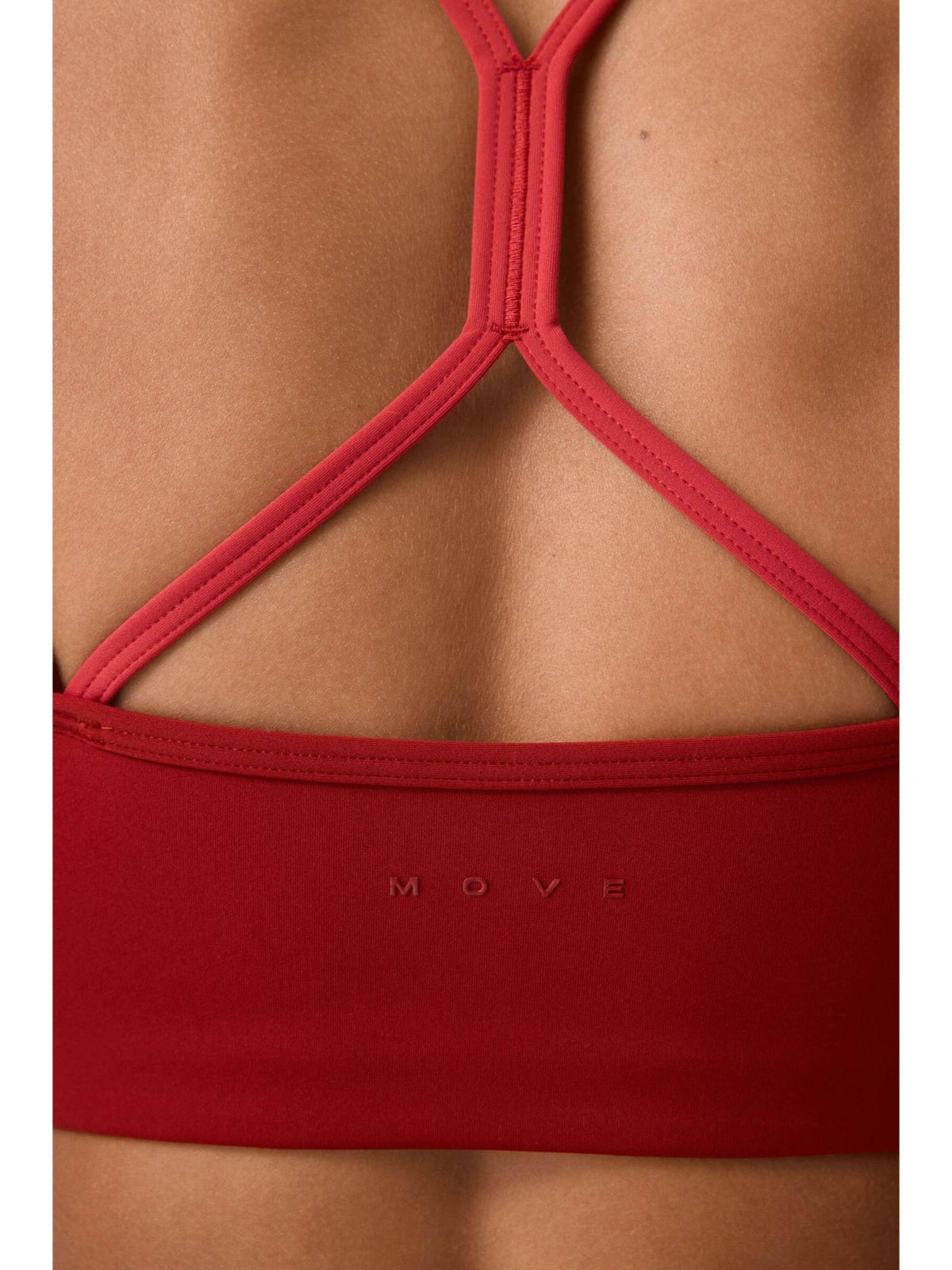 Women Red Sports Bra With Sculptmove | sb09 - view 3
