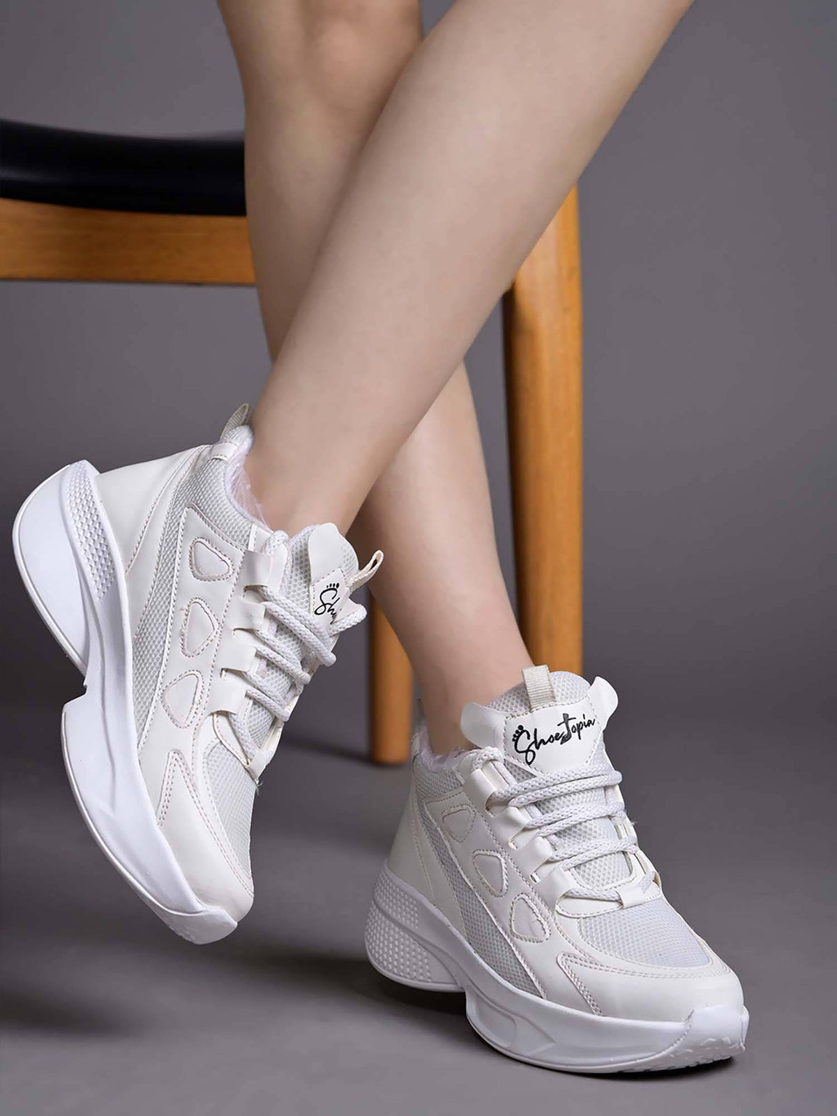 Daily Wear Casual White Sneakers for Women | SN09 - view 1