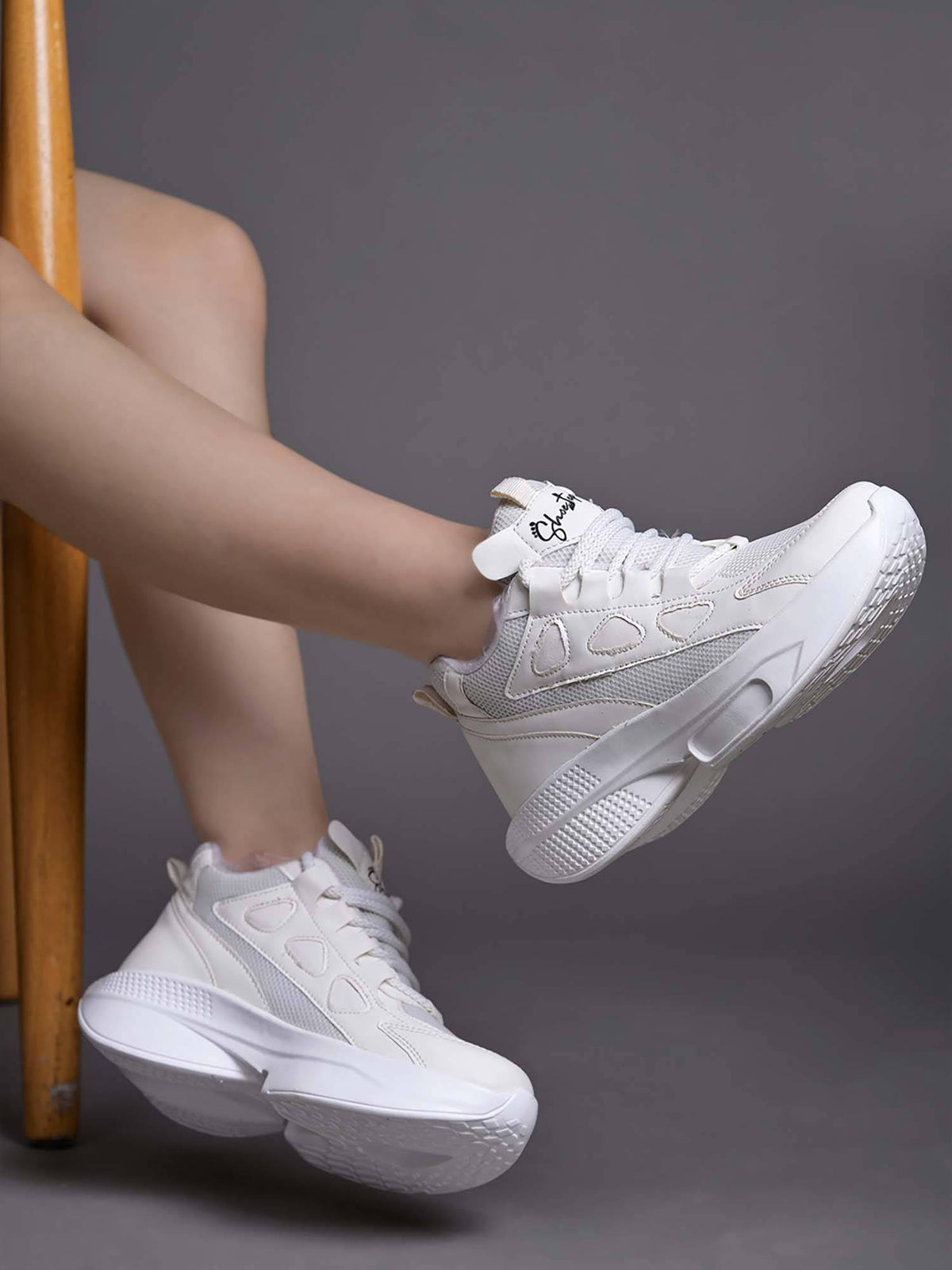 Daily Wear Casual White Sneakers for Women | SN09 - view 2