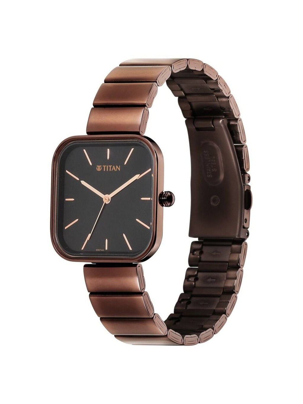 Purple Stackable Quartz Analog Black Dial Watch for Women with Bracelet | W92 - view 6