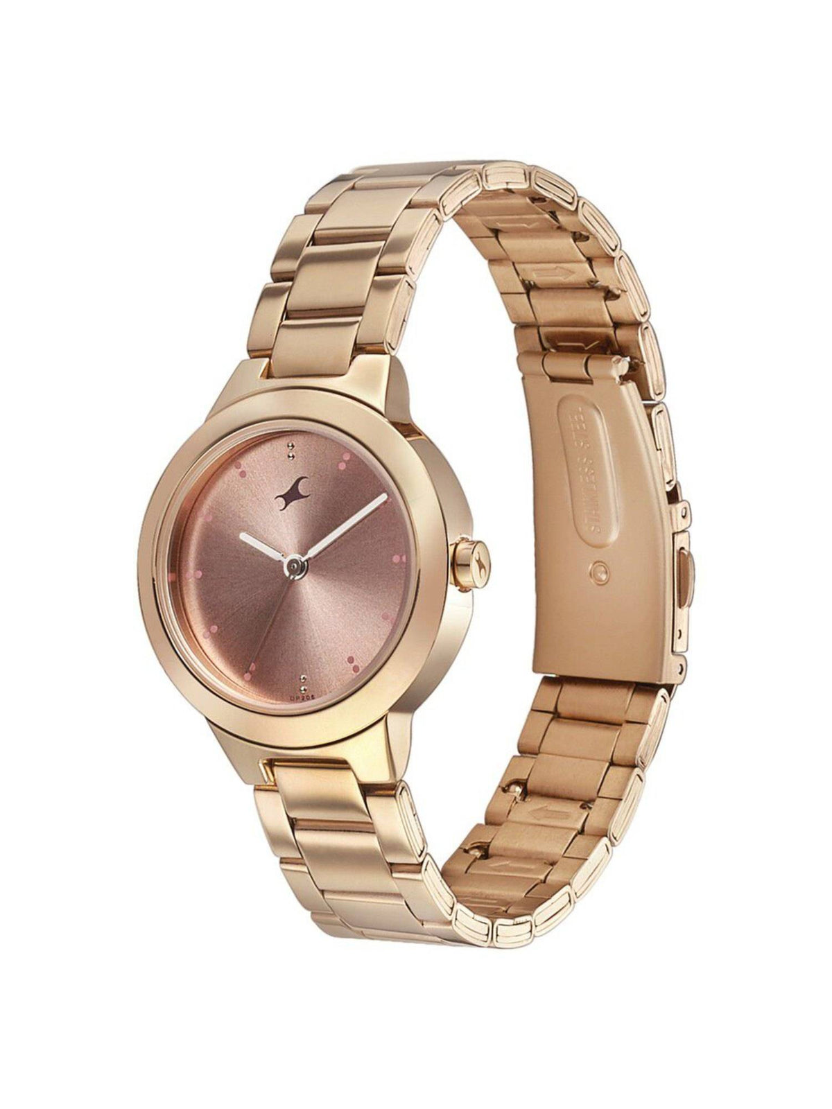 Pulse Quartz Analog Rose Gold Stainless Steel Strap Watch for Women | W92 - view 3
