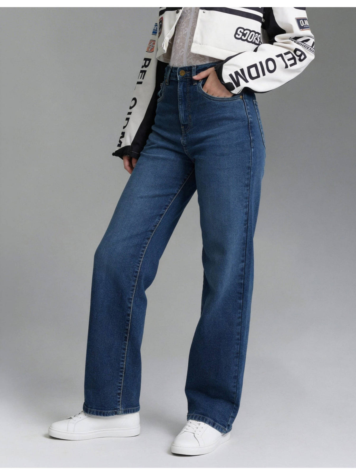 High Rise Straight Fit Jeans | ST23 - view 2