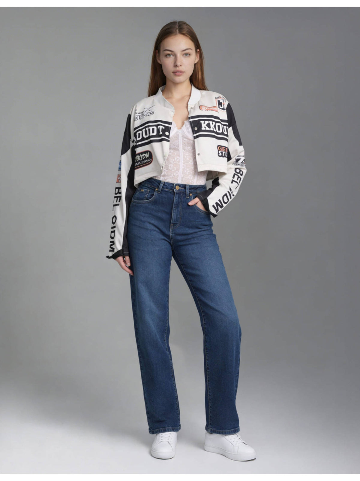 High Rise Straight Fit Jeans | ST23 - view 4