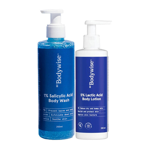 1% Salicylic Acid Body Wash & 5% Lactic Acid Body Lotion Combo | H02 - view 1