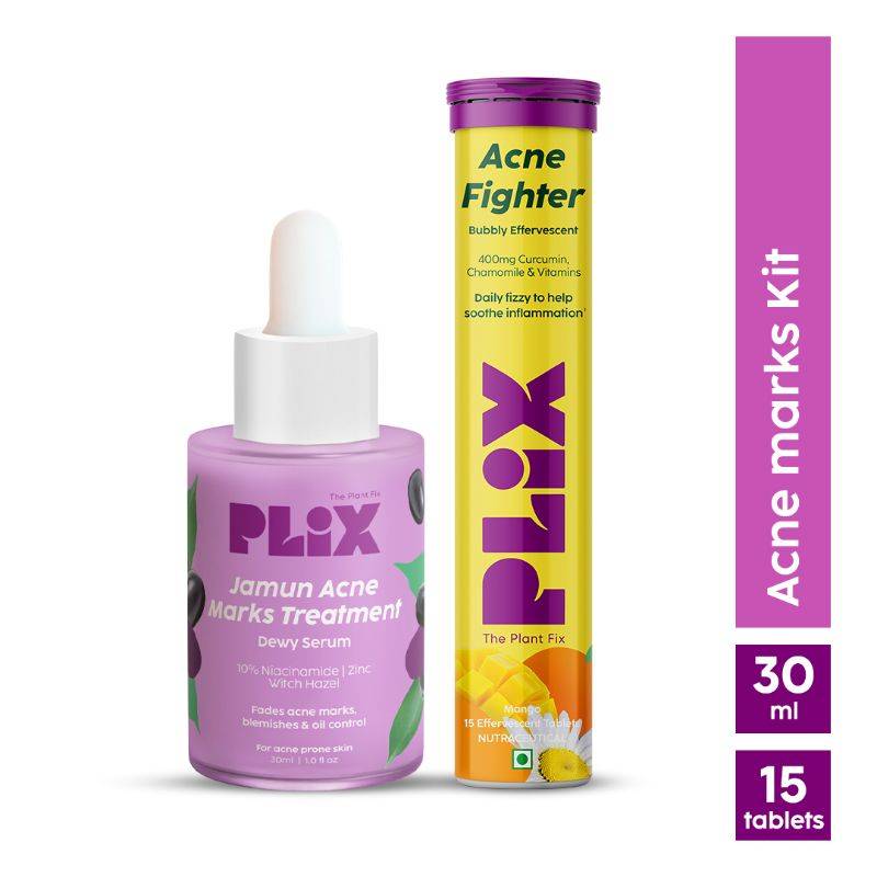 Acne Fighter 15 Effervescent Tablets And Jamun Face Serum Combo | PL1 - view 1