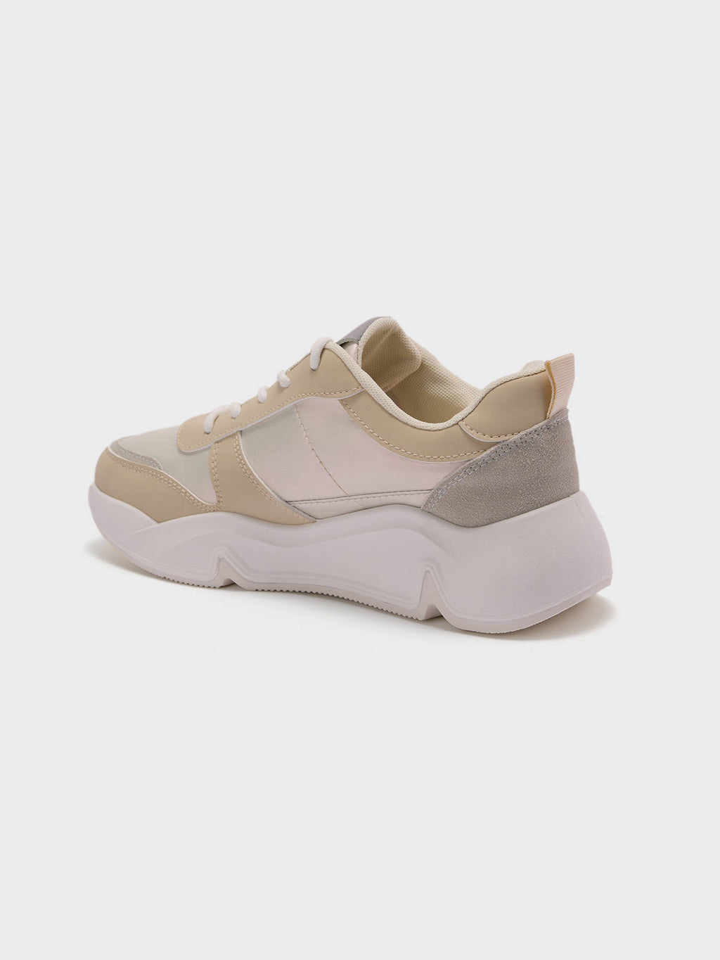 Swank Premium Ivory and Gold Sneakers | SN09 - view 4