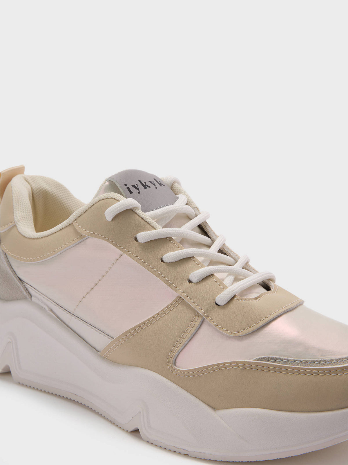 Swank Premium Ivory and Gold Sneakers | SN09 - view 6